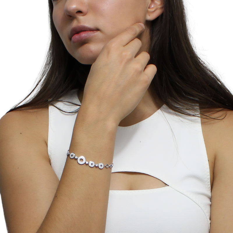 Pulsera Circulos con Cirrconia