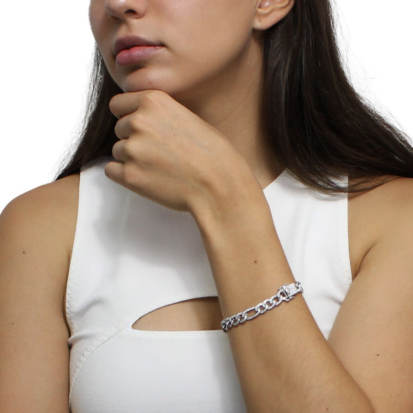 Pulsera Eslabon con Circonia