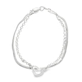 Pulsera Doble con Corazón