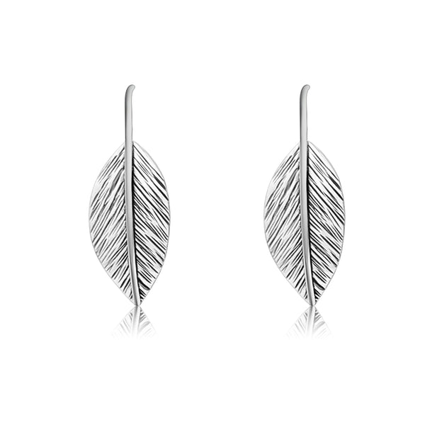 Aretes De Gancho Hoja
