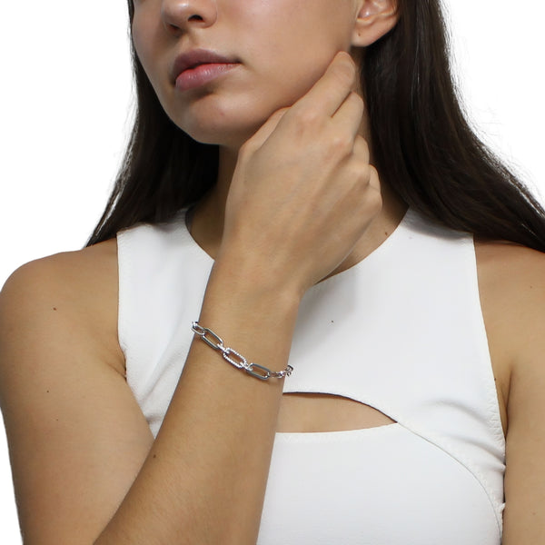 Pulsera Eslabones con Circonia