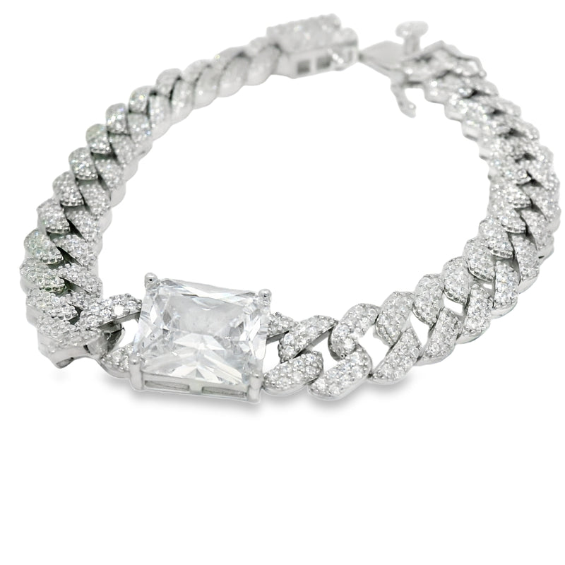 Pulsera con Circonia Azul