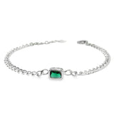 Pulsera con Piedra Preciosa Rosa