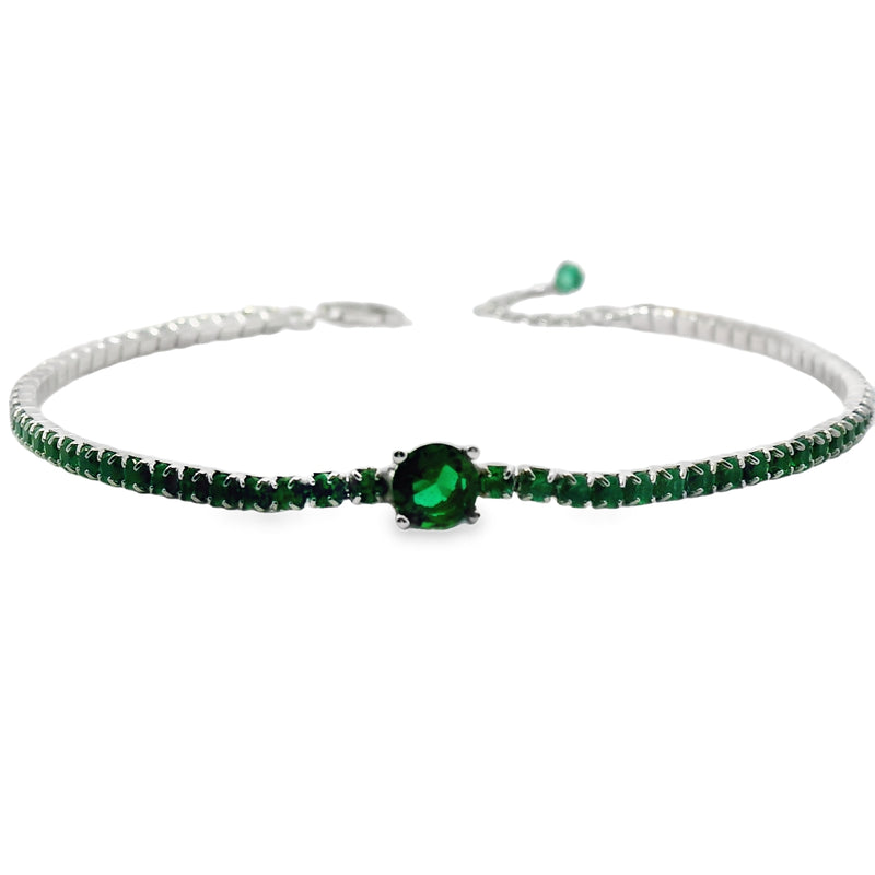 Pulsera de Circonia Verde