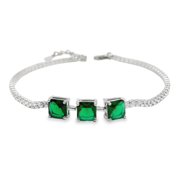 Pulsera de Circonia Azul