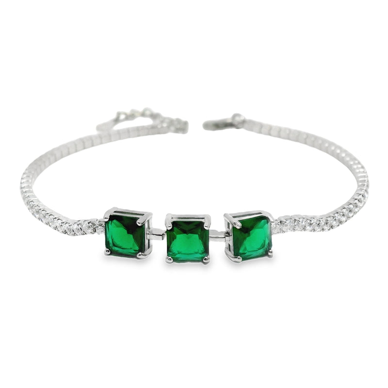Pulsera de Circonia Azul