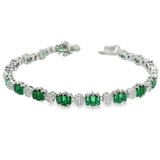 Pulsera con circonia Blanco