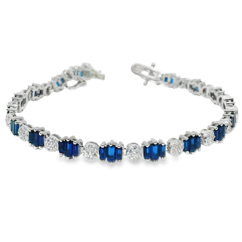 Pulsera con circonia Blanco