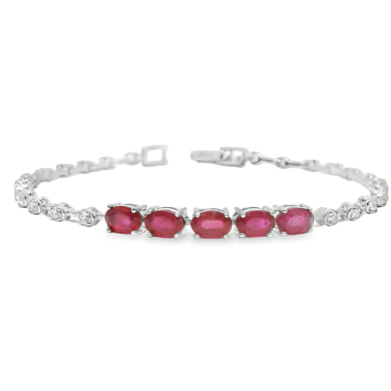 Pulsera Cicornias con Ovalos en Medio