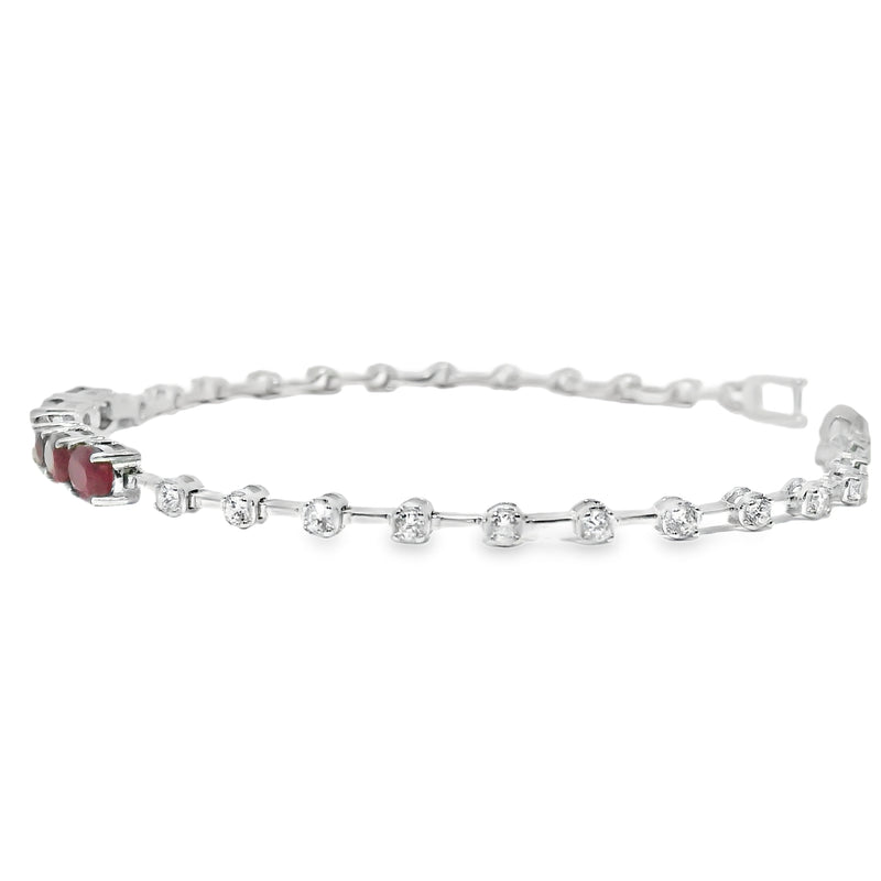 Pulsera Cicornias con Ovalos en Medio