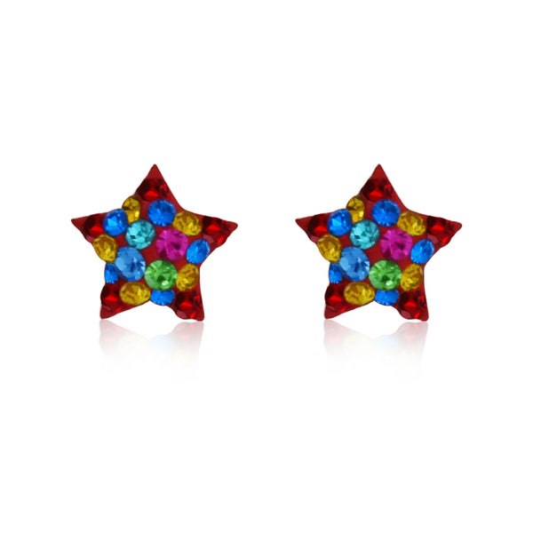 Arete de Estrella con Cristales Arcoíris