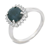 Anillo De Plata Con Piedras Preciosas