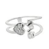 Anillo de Plata Love Circonias