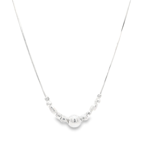 Collar con Bolitas de Plata