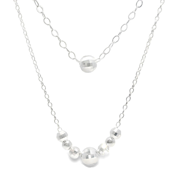 Collar con Esferas de Plata