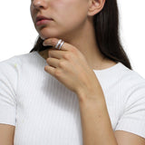 Anillo Unified con Chapa de Oro Rosado