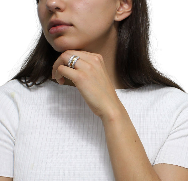 Anillo Unified con Chapa de Oro
