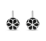 Aretes De Florecita Negra