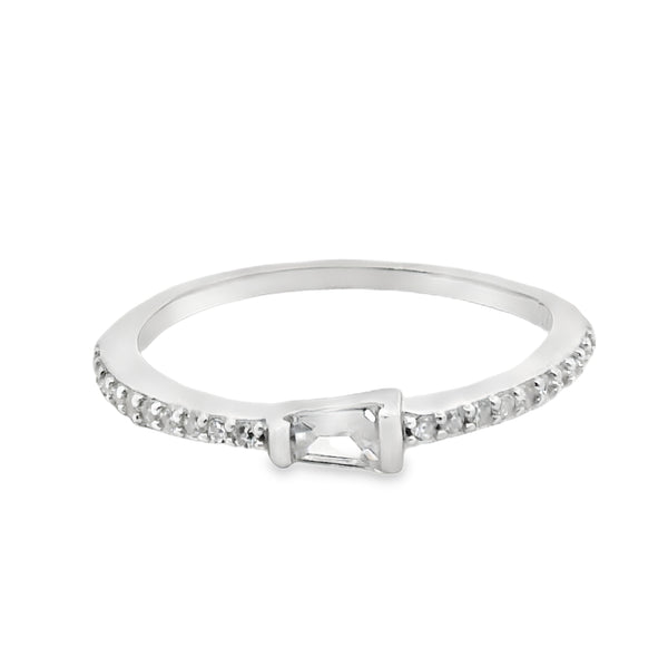 Anillo de Trapecio con Circonia 5