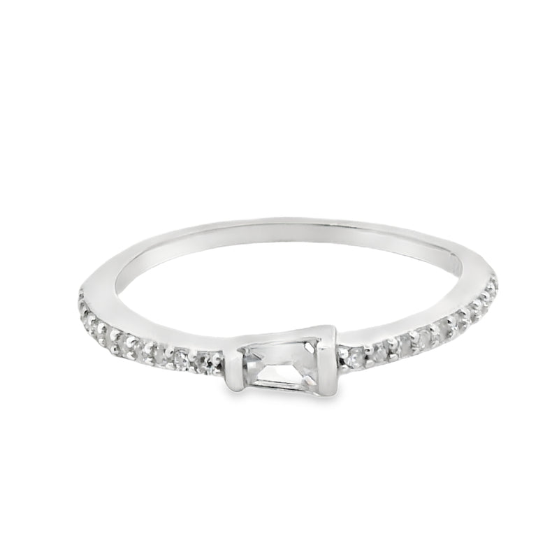 Anillo de Trapecio con Circonia 5