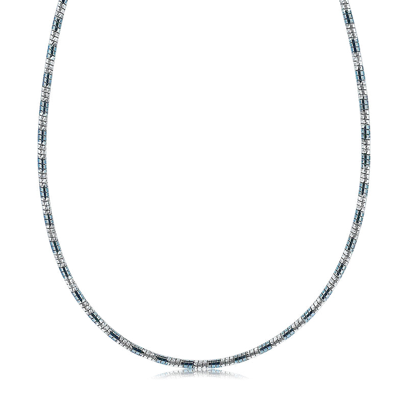 Cadena De Plata Negro