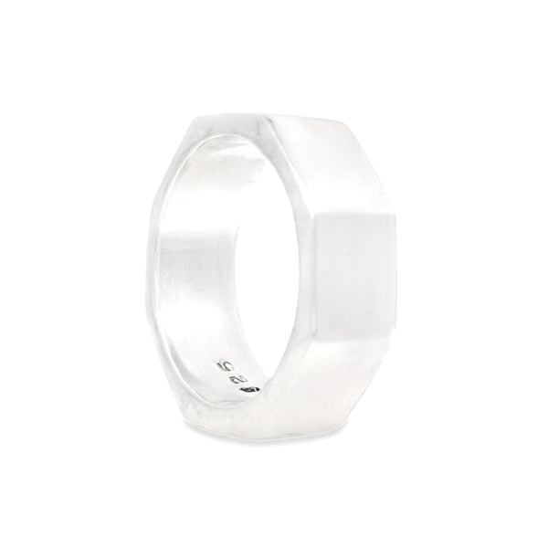 Anillo Octagonal de Plata 8