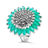 Anillo Girasol #7 / Negro