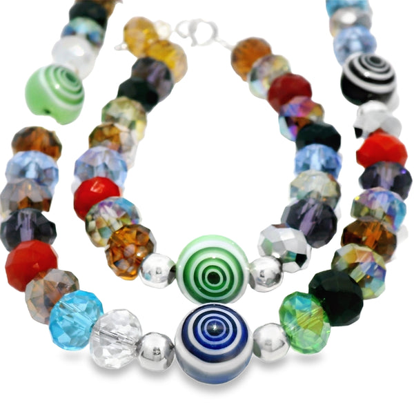 Juego de Cristales con Plata