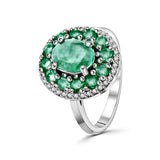 Anillo De Plata Con Piedras Preciosas Rubí / #6