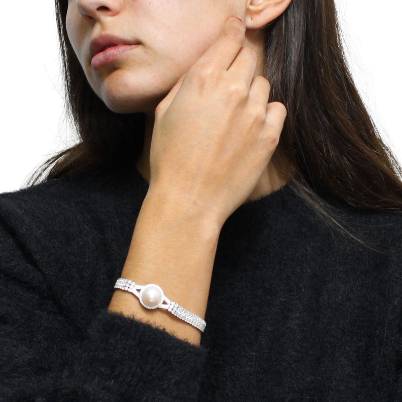 Pulsera de Perla con Circonias