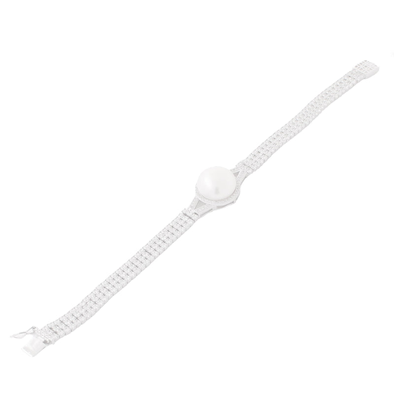 Pulsera de Perla con Circonias