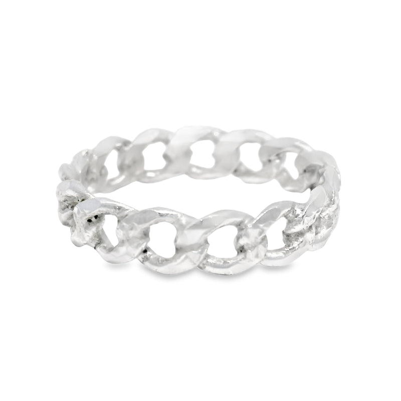 Anillo Cadena de Plata 6