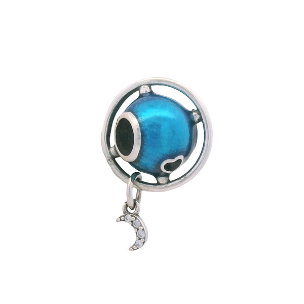 Charm Galaxia Azul con Luna