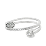 Anillo Tu y Yo de Circonia 7