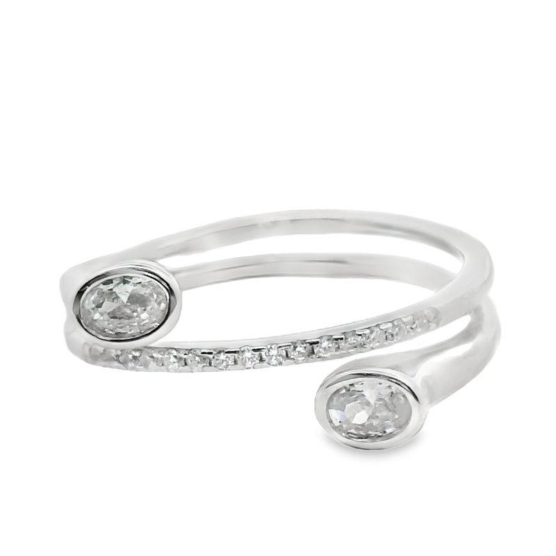 Anillo Tu y Yo de Circonia 7
