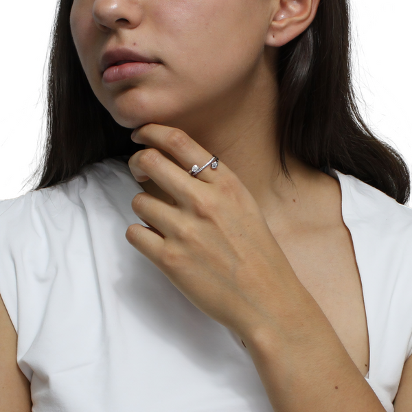 Anillo Tu y Yo de Circonia