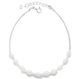 Pulsera en Plata con Perlas