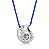Collar De Seda Japonesa Con Dije De Caracol 40 CM / Rojo