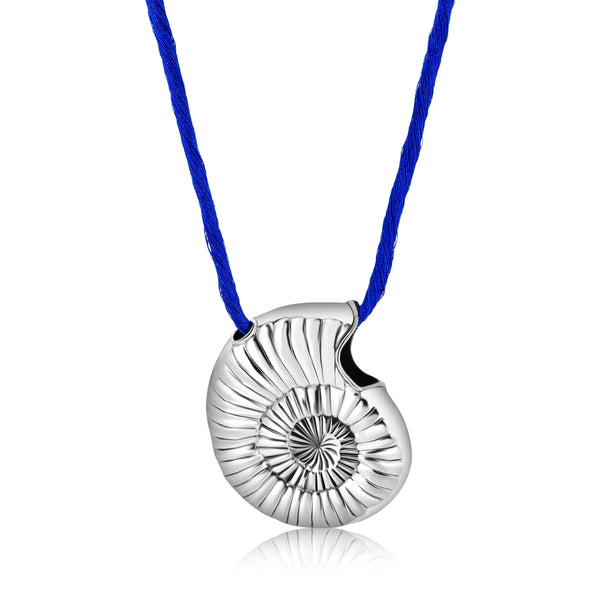 Collar De Seda Japonesa Con Dije De Caracol 40 CM / Rojo
