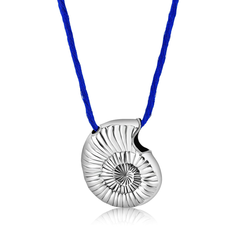 Collar De Seda Japonesa Con Dije De Caracol 40 CM / Rojo