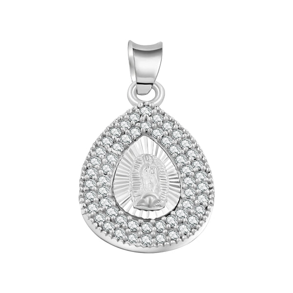 Medalla De La Virgen De Guadalupe Gota Circonia