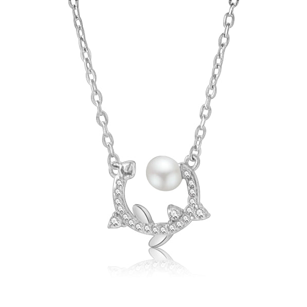 Collar de Circonia con Perla