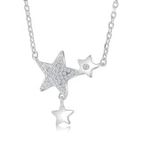 Collar Triple Estrella de Circonia