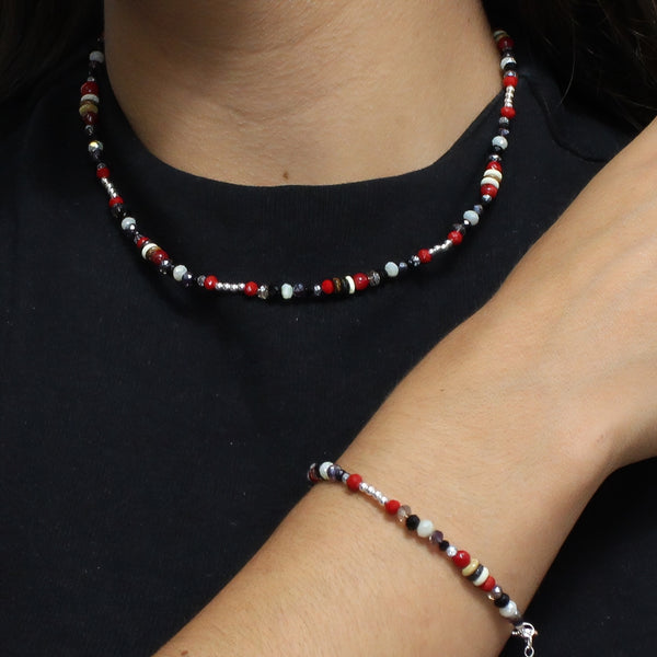 Juego de Cristales con Plata