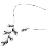 Juego Pétalos De Gargantilla Y Aretes