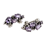 Arracadas De Plata Con Flores