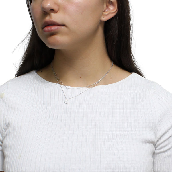 Collar con Estrella y Luna de Circonia