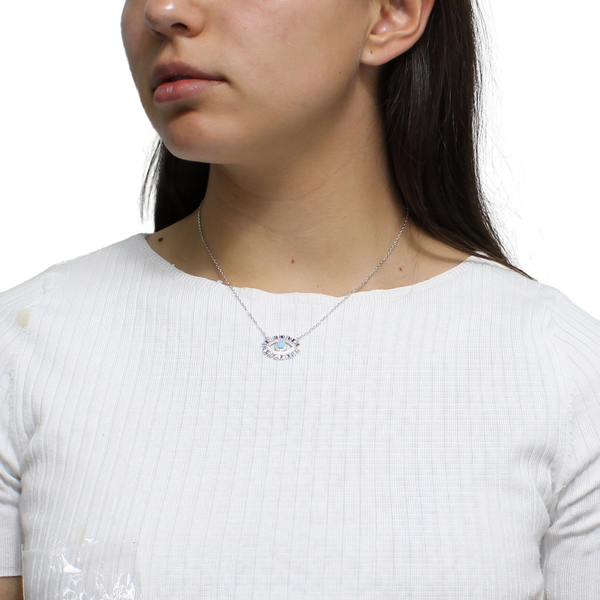 Collar de Ojo con Circonia