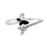 Anillo Doble Mariposa de Circonia 7