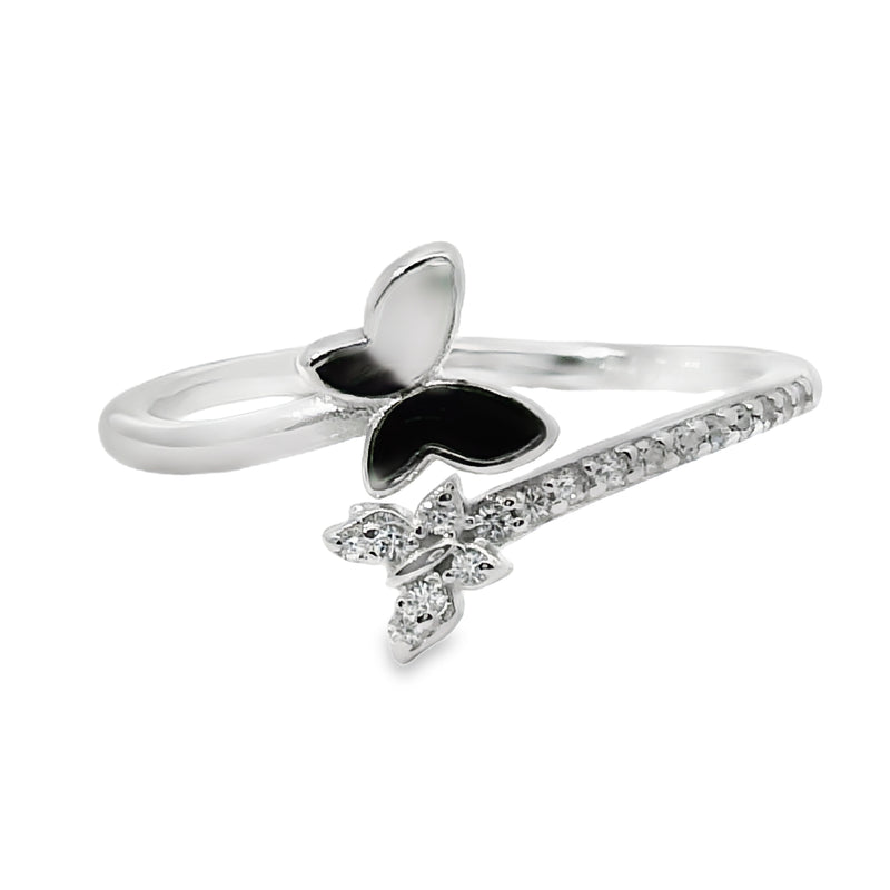 Anillo Doble Mariposa de Circonia 7